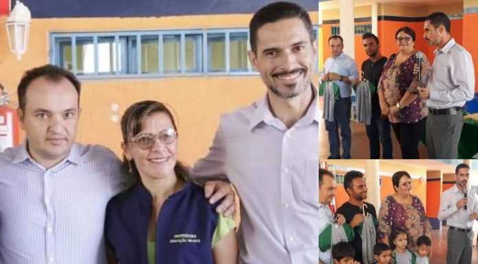 Pábio entrega uniformes a 25 mil alunos e recebe elogios de Alceu