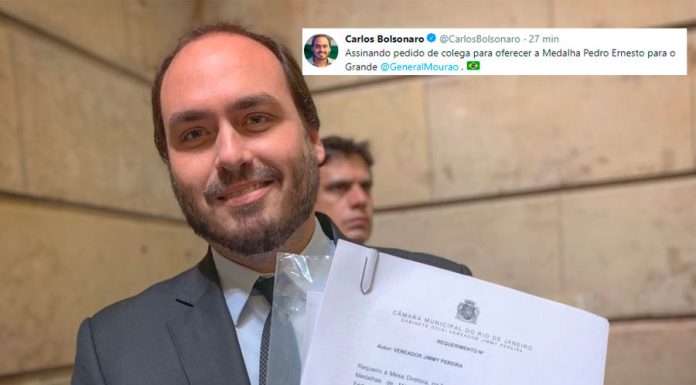 “Arma resolveria”, diz Carlos Bolsonaro sobre empresária espancada