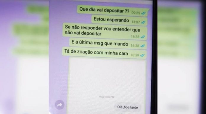 Mulher ameaça divulgar nudes de amante