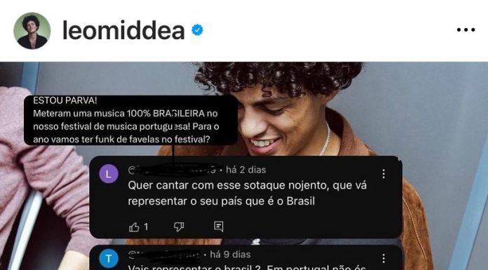Cantor brasileiro é alvo de xenofobia. “Sotaque nojento”