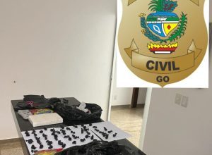 PCGO prende homem em flagrante por tráfico de drogas, em Vianópolis
