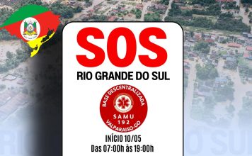 SAMU de Valparaíso de Goiás mobiliza doações para vítimas das enchentes no Rio Grande do Sul