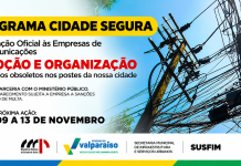 Programa Cidade Segura convoca empresas de telecomunicações para retirada de fios obsoletos em Valparaíso